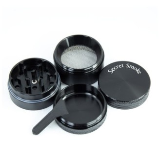 GRINDER POLINIZADOR 40mm, 4 PARTES NEGRO