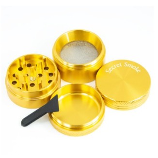 GRINDER POLINIZADOR 40mm, 4 PARTES DORADO